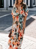 Sexy High Waist Fashion Printed Split Dress for Women