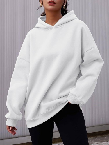 Loose Hooded And Thickened Sweatshirt For Women