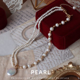 pearl necklace for women girl Freshwater Pearl necklace elegant fashionable jewelry gifts pearl necklace jewelry wedding pearl jewelry handmade pearl jewelry Christmas Valentine Gift