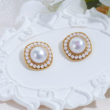 pearl earrings for women girl Freshwater Pearl earrings elegant fashionable jewelry gifts pearl earrings jewelry wedding pearl jewelry handmade pearl jewelry Christmas Valentine Gift