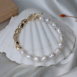 7-8mm freshwater pearl bracelets for women girl baroque pearl bracelets pearl strand jewelry handmade pearl jewelry pearl strand wedding christmas valentine gift wedding pearl jewelry elegant fashionable