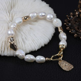 8-9mm freshwater pearl bracelets for women girl baroque pearl bracelets pearl strand jewelry handmade pearl jewelry pearl strand wedding christmas valentine gift wedding pearl jewelry elegant fashionable