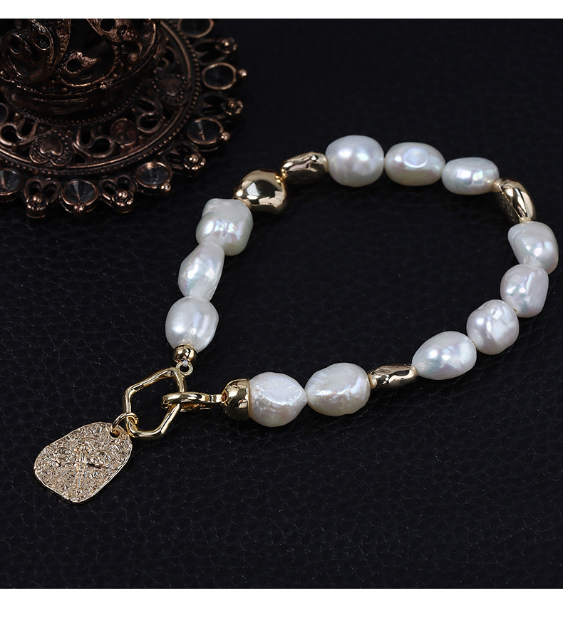 8-9mm freshwater pearl bracelets for women girl baroque pearl bracelets pearl strand jewelry handmade pearl jewelry pearl strand wedding christmas valentine gift wedding pearl jewelry elegant fashionable