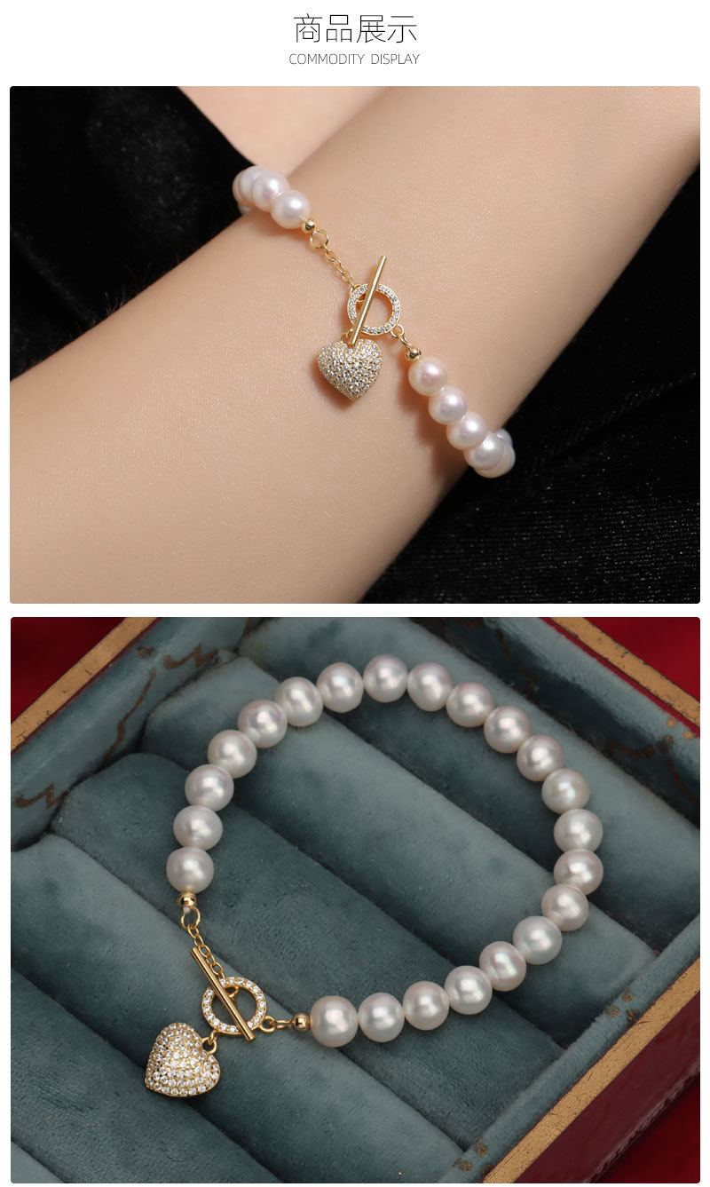 6-7mm freshwater pearl bracelets for women girl baroque pearl bracelets pearl strand jewelry handmade pearl jewelry pearl strand wedding christmas valentine gift wedding pearl jewelry elegant fashionable