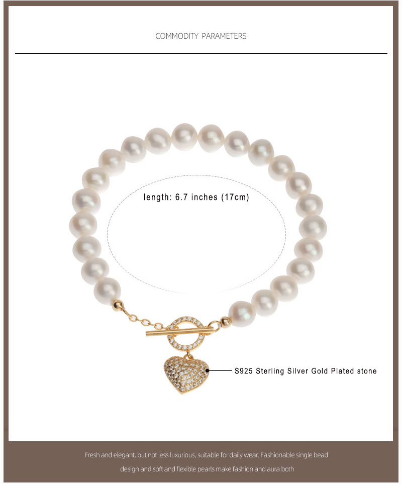6-7mm freshwater pearl bracelets for women girl baroque pearl bracelets pearl strand jewelry handmade pearl jewelry pearl strand wedding christmas valentine gift wedding pearl jewelry elegant fashionable
