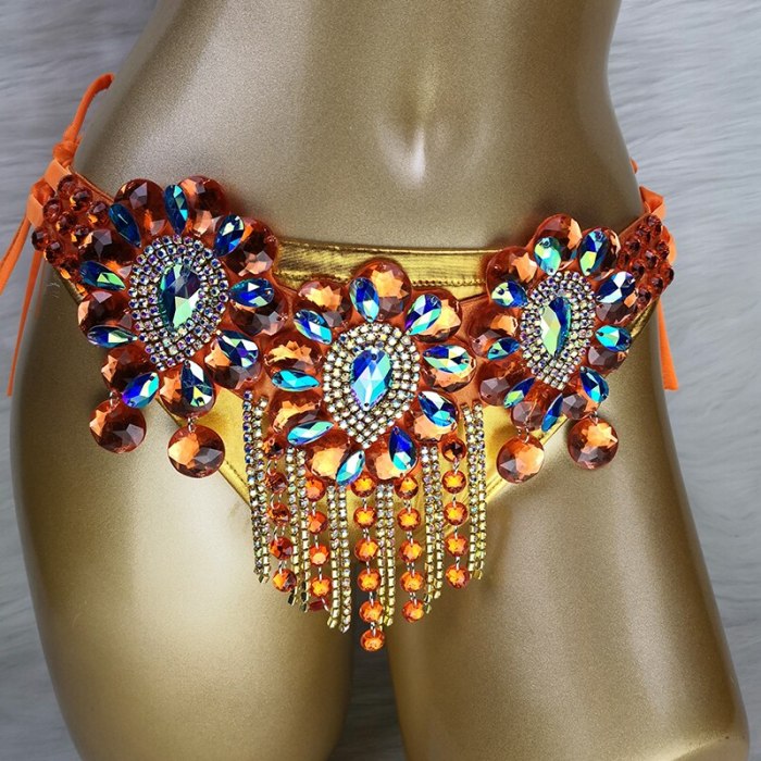 New Arrival Sexy Samba Carnival For Women Wire Bra & Belt stones Samba Suit  free shipping C021
