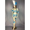 new design top grade new belly dance Samba Carnivel RIO Crystal Bra Costume Outfit Showgirl dancer costume 5 color C1359-6