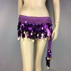 new large size belly dance hip scarf 88 coins 6 color in HS902