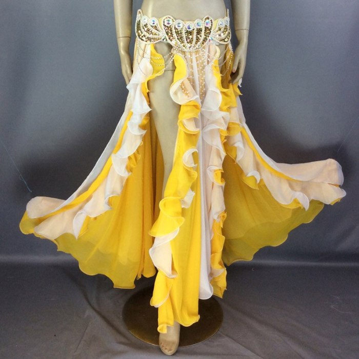 High quality Doubt colors Women's Dancewear belly dance costume clothes Performances tranining Dress circle belly dancing Skirts SK37