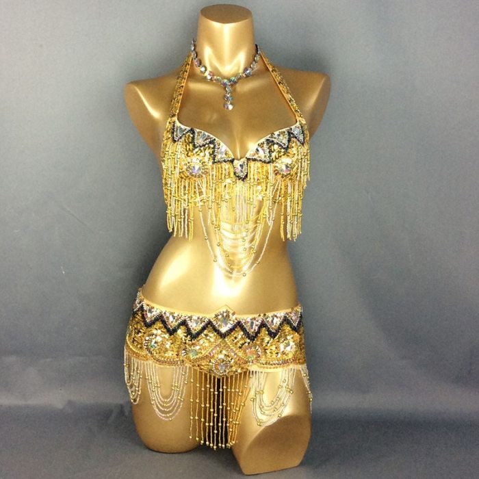 Hot Sale Women's belly dance costume Set Sexy Carnival Costume Outfits Sequins belly dancing clothes BRA Belt bellydance Wear TF201152