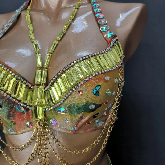 Great Deal New Style Women's Belly Dance Costume Wear Belly Dance Clothes Sexy Suit Night Belly Dancing Costume Set tf1623