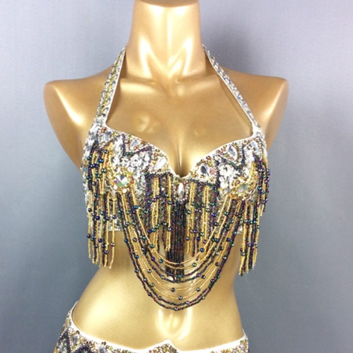 new womens belly dance costume beading Sequin bra belly dancing clothes sexy night club Bellydance BRA TOPS BRA201152