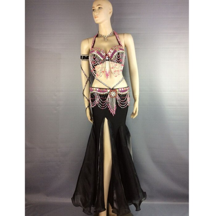 high quality belly dance costume wear stage performance 5-piece suit Beaded bra belt belly dancing skirt dress set TF1402 (5PCS/SET)