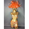 hot selling Sexy Samba Rio Carnival Costume  handmde new belly dance costume with Orange Feather Head piece C1359 Orange