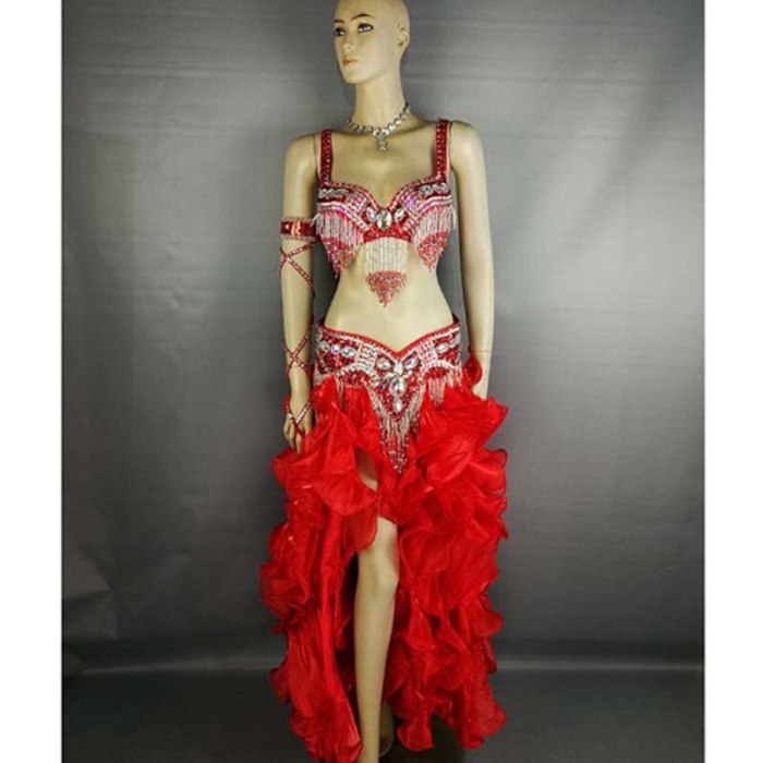 high quality belly dance costume wear stage performance 5-piece suit Bead bra belt belly dancing skirt dress set TF1618 5PCS SET