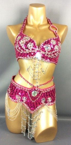 belly dancing suite belt+bra 2 piece set  samba costumes club  13 color in TF209-2