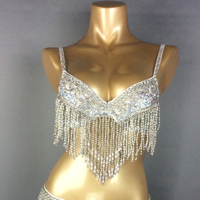 new belly dance costume beading bra belly dancing clothes Sexy night dance Bellydance BRA 4 COLORS BRA t201