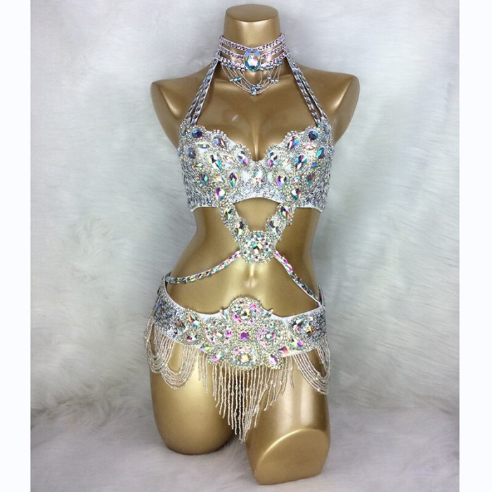 Hot sale Women's beaded Crystal belly dance costume wear Bar+Belt+Necklace 3pc set sexy bellydancing costumes bellydance clothes tf1732