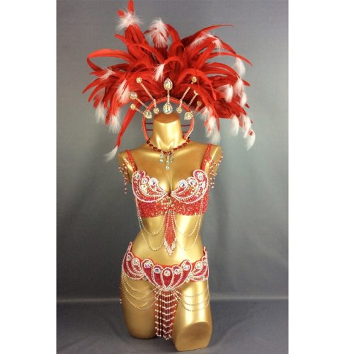 HOT SALEING parade 2015 Sexy Samba Rio Carnival Costume Feather Headdress #C2152