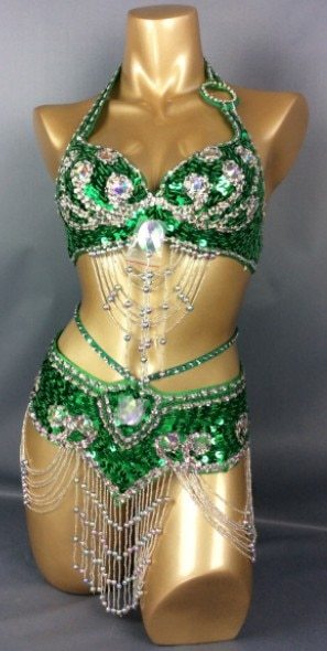 belly dancing suite belt+bra 2 piece set  samba costumes club USA bra size accept any size 14 color in tf209