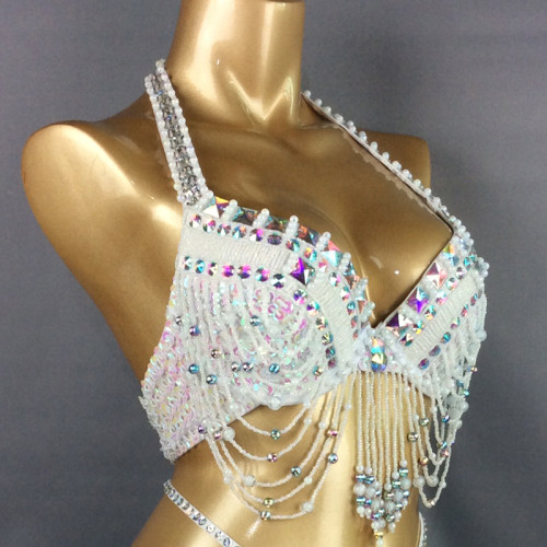 new Women's belly dance costumes senior bra belly dancing clothes Bellydance Bead Sequins tops BAR TF1402 BAR