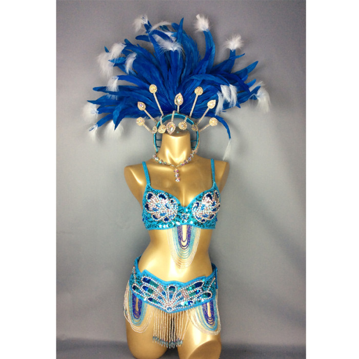 Samba Rio Carnival Costume Feather HeaddressC1502