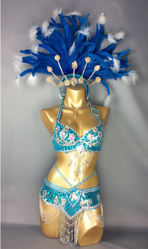 HOT SALE!!! parade Sexy Samba Rio Carnival Costume Feather Headdress #C209