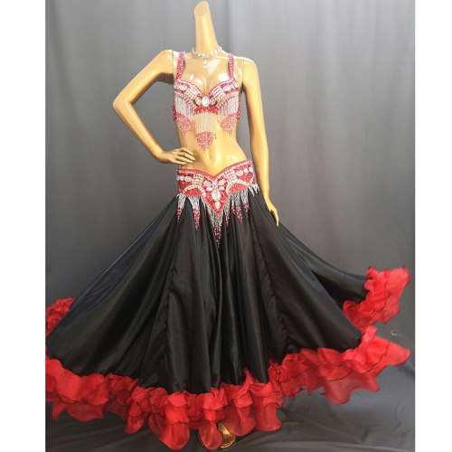 High Quality New Women 720° Belly Dancing Skirt Large Swing Dress Stage Performance Wear Belly Dance Costume SK39