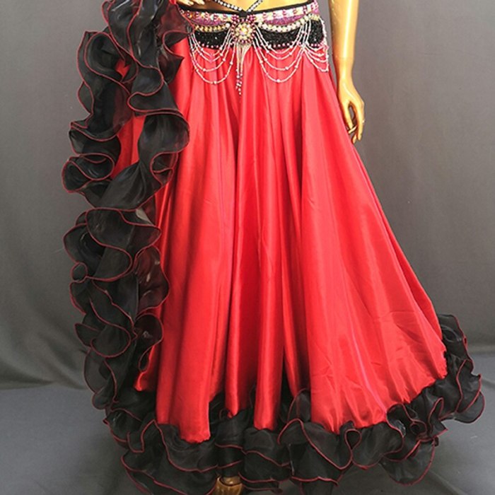 High Quality New Women 720° Belly Dancing Skirt Large Swing Dress Stage Performance Wear Belly Dance Costume SK39