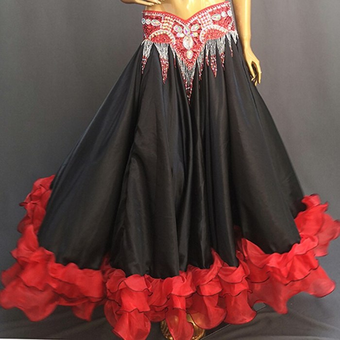 High Quality New Women 720° Belly Dancing Skirt Large Swing Dress Stage Performance Wear Belly Dance Costume SK39