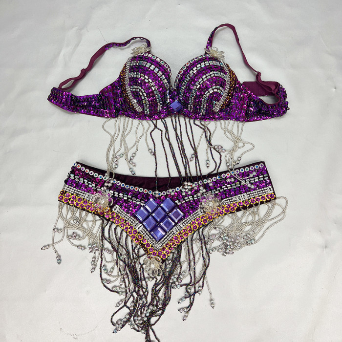 Wholesale belly dance bra and belt And Dazzling Stage-Ready