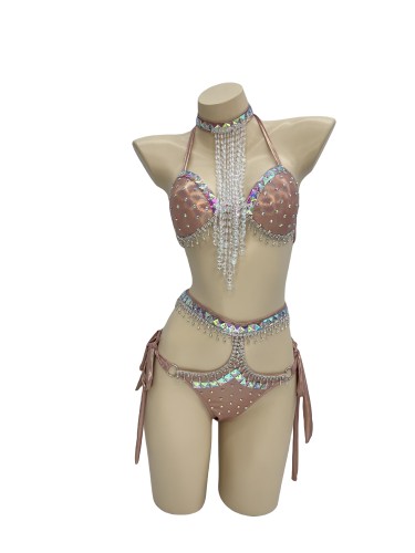 New Arrival Sexy Samba Carnival For Women Handmade costues  stones Samba Suit C050