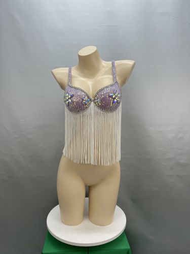 Halloween Hand Beaded Belly Dancing Costumes bra only 1 PCS C040