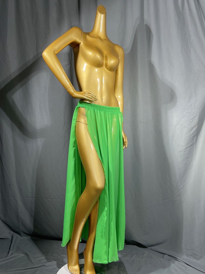 Belly Dance Skirt Slit Both Side SK1912 5 Colors