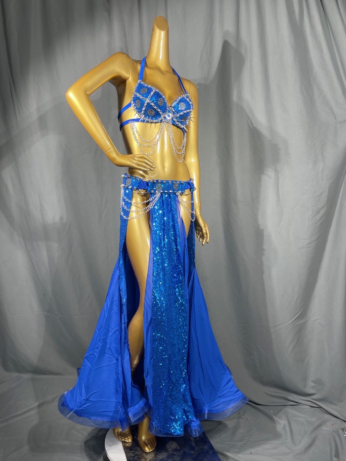 Modern Sexy Tribal belly dance costumes New Performance Gypsy Tribal Dance TF2055