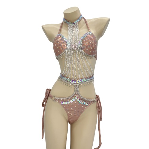New Arrival Sexy Samba Carnival For Women Handmade costues  stones Samba Suit C050