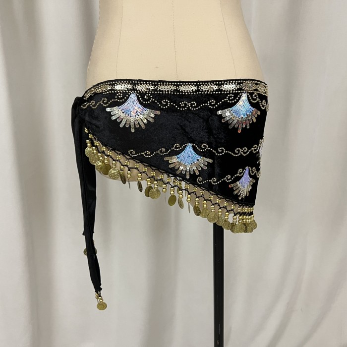 new style Tassel belly dance Waist chain hip scarf Triangle Shawl Belt with Sequin Women's BellyDance Belt 4 colors