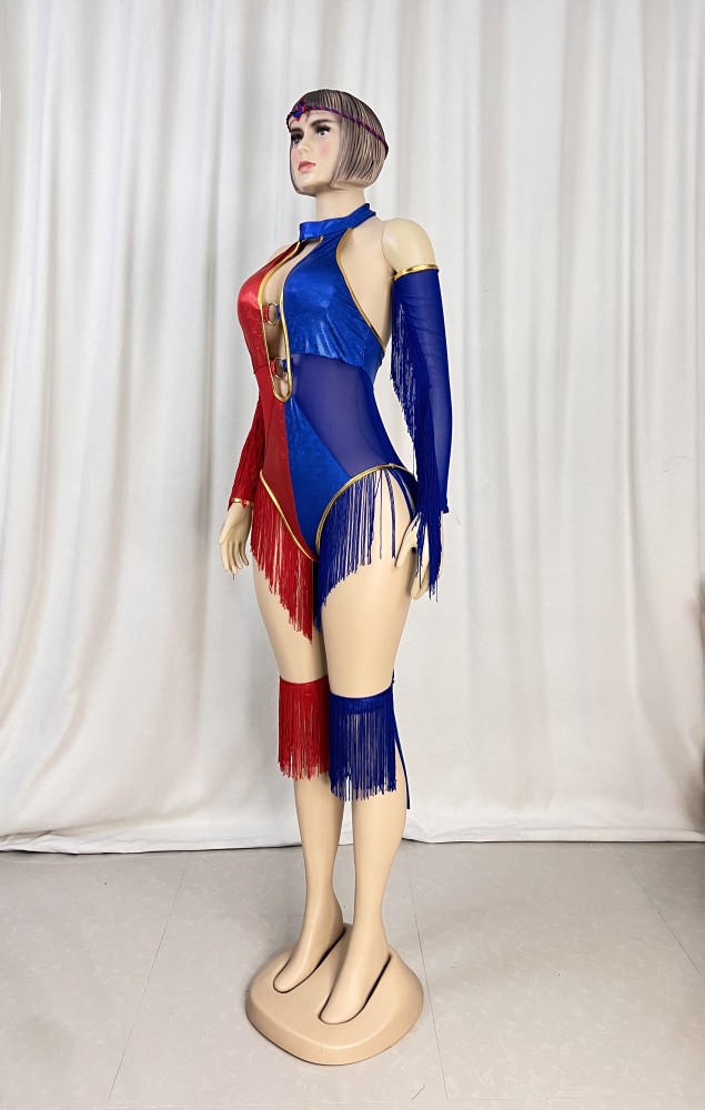 New style one-piece bodysuit with gloves and leg band for EDC festival