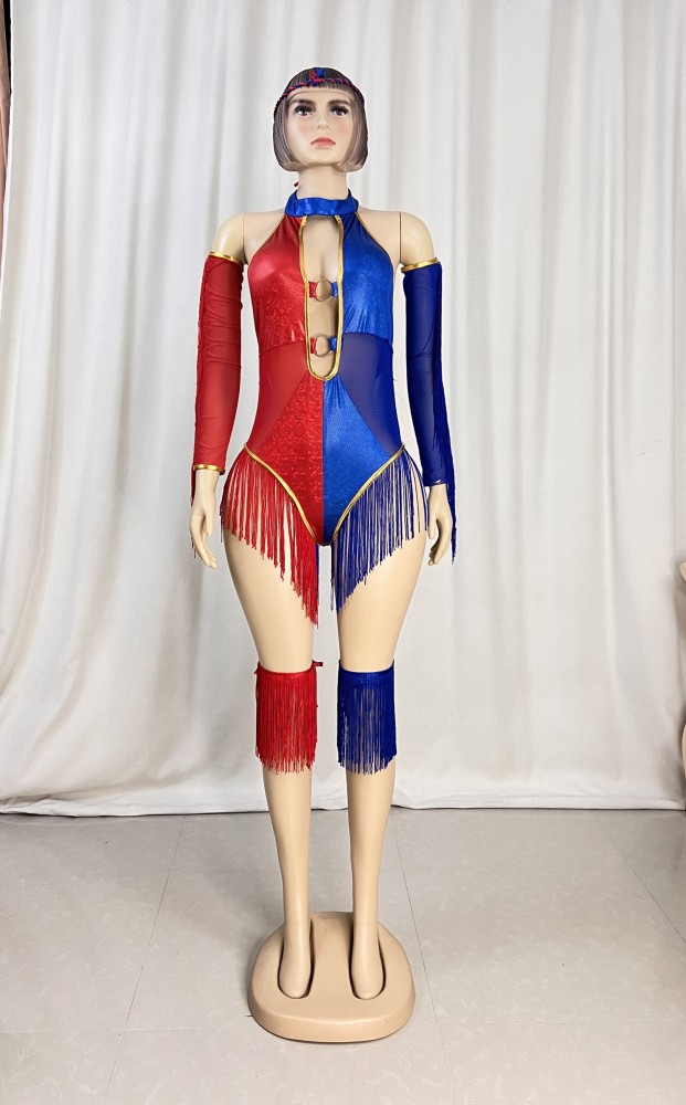 New style one-piece bodysuit with gloves and leg band for EDC festival