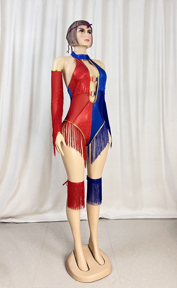 New style one-piece bodysuit with gloves and leg band for EDC festival