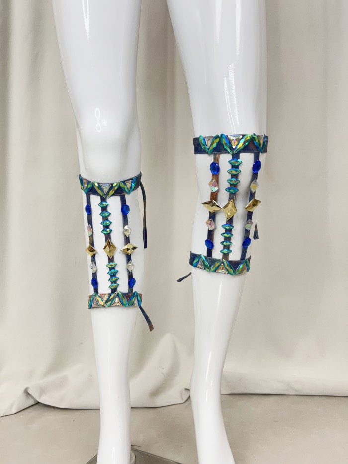 Samba Carnival Handmade Wire Bra And Bottom With Headpiece And Arm,Leg Piece For Halloween Festival