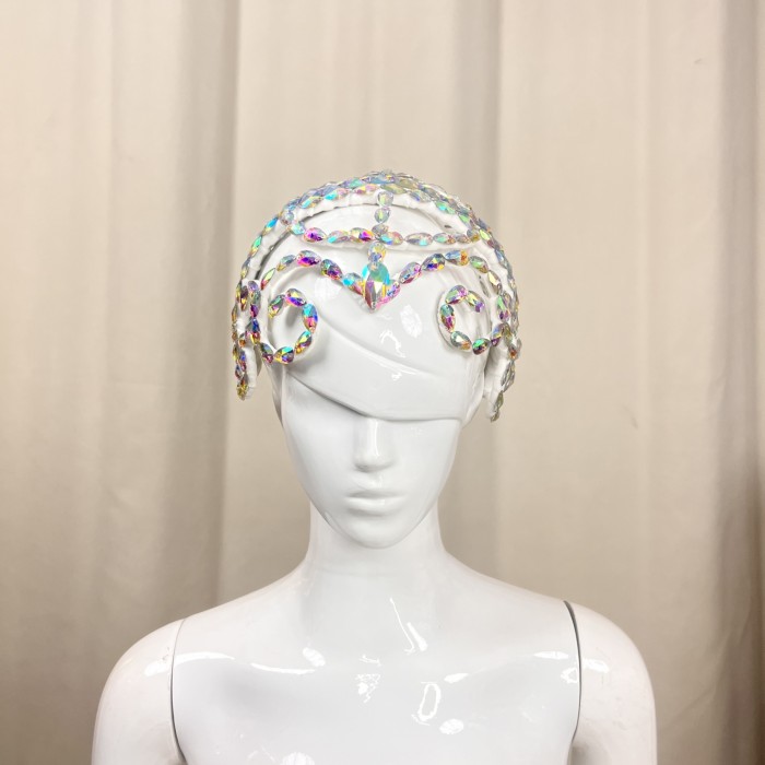New Style Samba Carnival Handmade Wire Headpiece With Stones For Performance