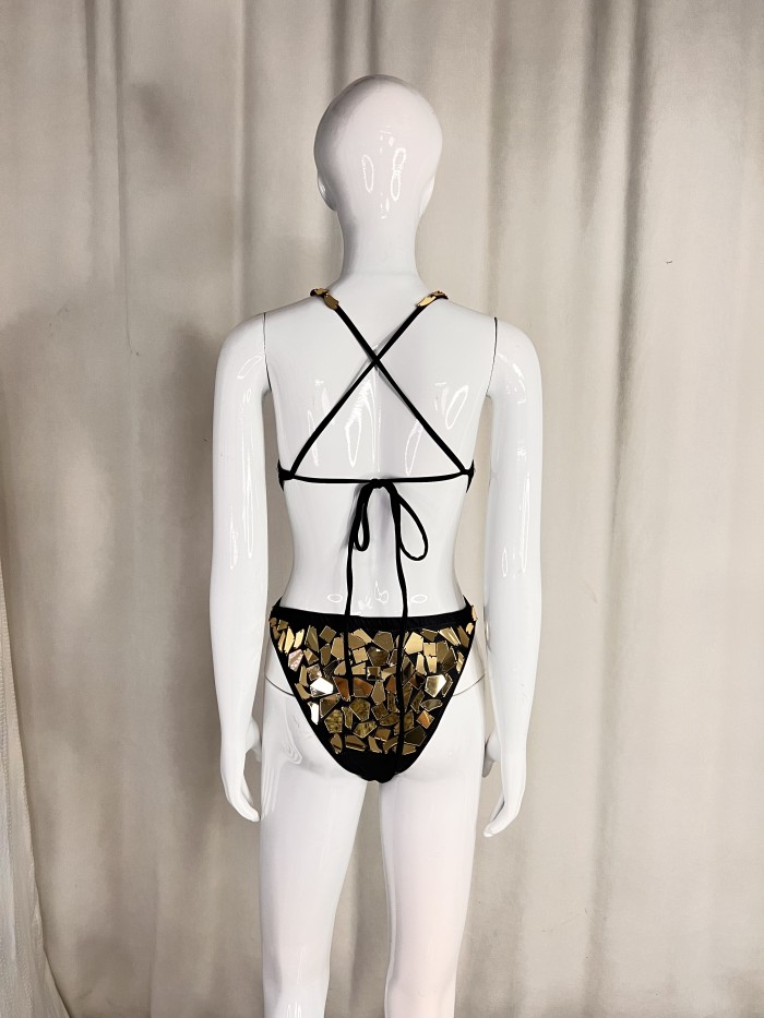 New Style Handmade Bodysuit Samba Carnival Performance Costumes With Mirrors Stones