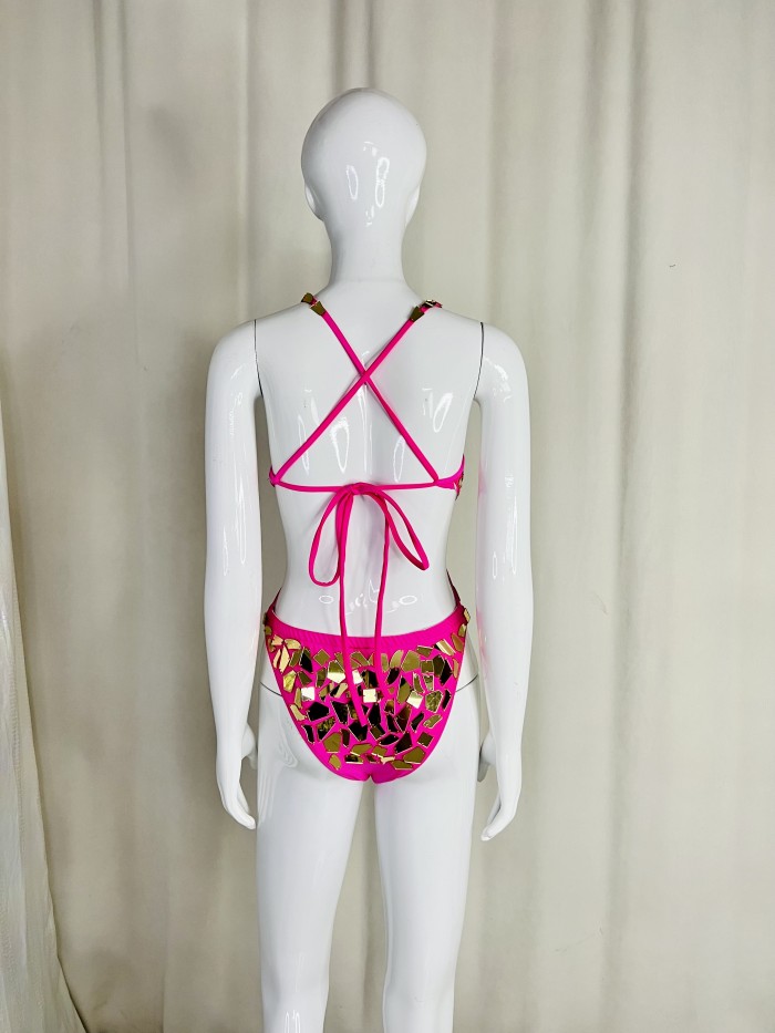 New Style Handmade Bodysuit Samba Carnival Performance Costumes With Mirrors Stones