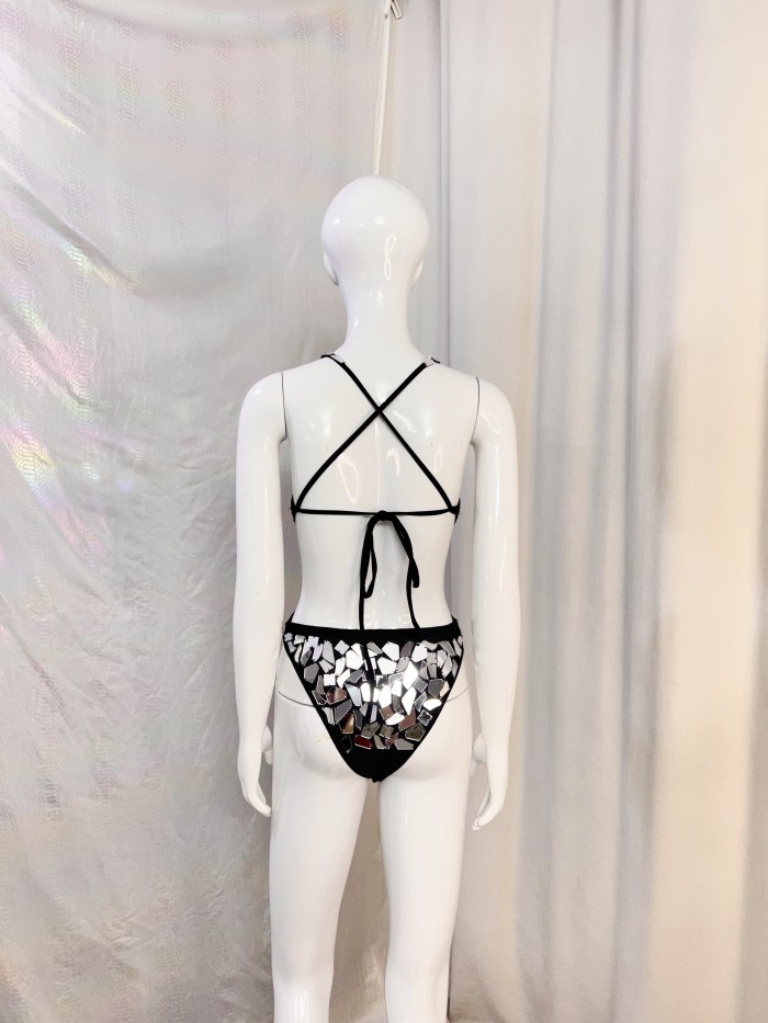 New Style Handmade Bodysuit Samba Carnival Performance Costumes With Mirrors Stones