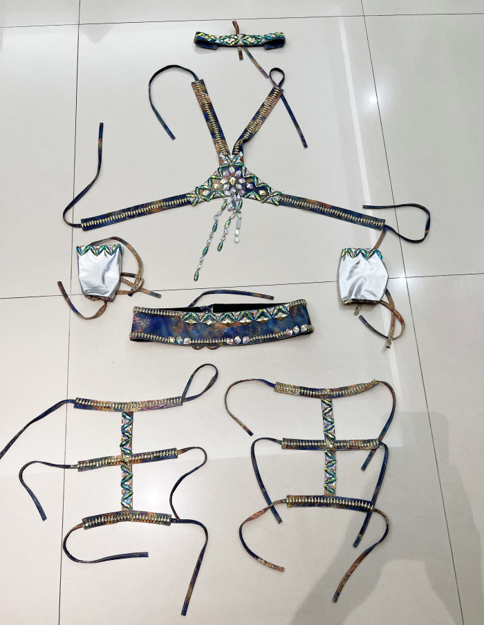 New Style Caribbean Handmade Male Samba Carnival For Halloween Performance Costumes