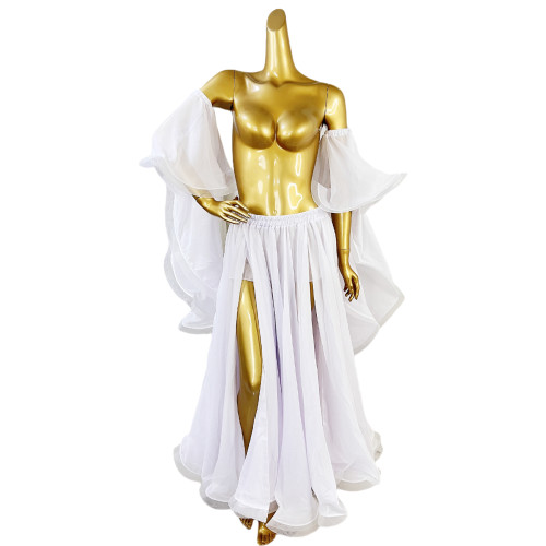 Belly Dance Skirt Slit Both Side With Arm Sleeves For Performance,EDC Festival