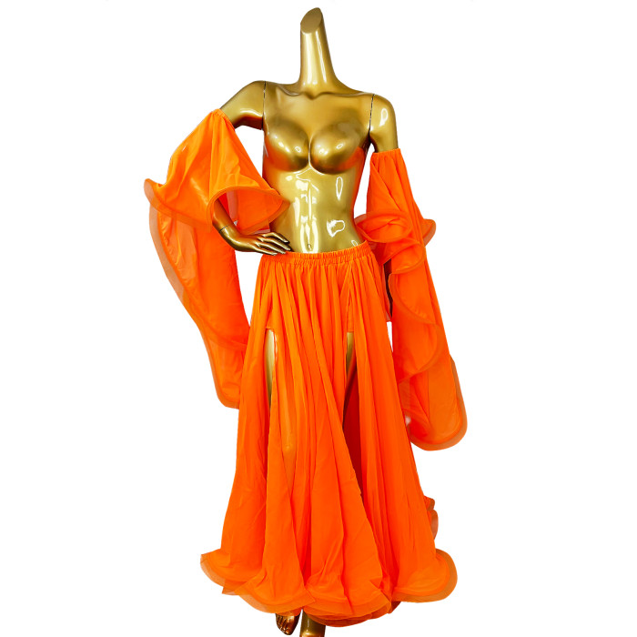 Belly Dance Skirt Slit Both Side With Arm Sleeves For Performance,EDC Festival