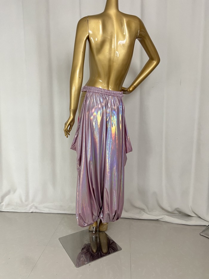 New Style Belly Dance Lycra Fabric Tribal Lantern Pants For Training Pants,Performance Pants