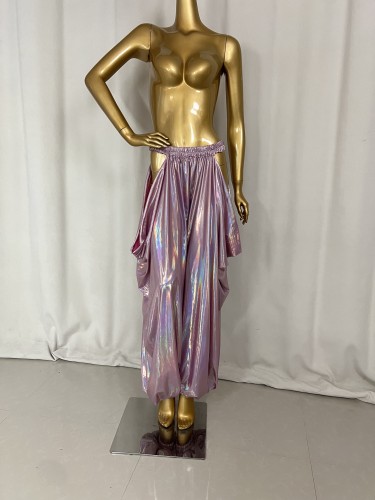 New Style Belly Dance Lycra Fabric Tribal Lantern Pants For Training Pants,Performance Pants